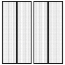 Zastori protiv insekata 2 kom s magnetima 220 x 110 cm crni Zastori protiv insekata 2 kom s magnetima 220 x 110 cm crni