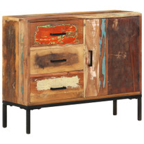 Komoda od masivnog obnovljenog drva 88 x 30 x 73 cm Komoda od masivnog obnovljenog drva 88 x 30 x 73 cm