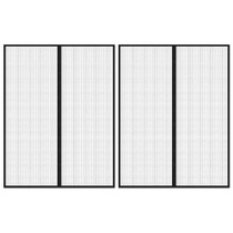 Zastori protiv insekata 2 kom s magnetima 230 x 160 cm crni Zastori protiv insekata 2 kom s magnetima 230 x 160 cm crni