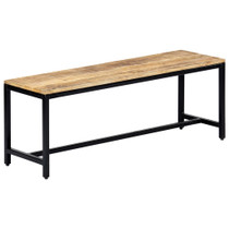 Blagovaonska klupa od grubog masivnog drva manga 120 cm Blagovaonska klupa od grubog masivnog drva manga 120 cm