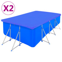 Navlake za bazen PE pravokutne 2 kom 90 g/m² 394 x 207 cm Navlake za bazen PE pravokutne 2 kom 90 g/m² 394 x 207 cm