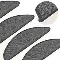 Samoljepljivi otirači za stepenice 15 kom 56 x 20 cm bež-sivi