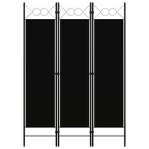 Sobna pregrada s 3 panela crna 120 x 180 cm Sobna pregrada s 3 panela crna 120 x 180 cm