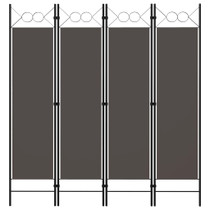 Sobna pregrada s 4 panela antracit 160 x 180 cm Sobna pregrada s 4 panela antracit 160 x 180 cm
