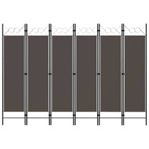 Sobna pregrada sa 6 panela antracit 240 x 180 cm