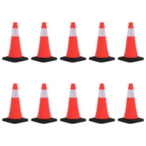 Reflektirajući prometni čunjevi s teškim bazama 10 kom 50 cm Reflektirajući prometni čunjevi s teškim bazama 10 kom 50 cm