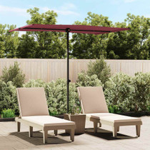 Vrtni suncobran s aluminijskom šipkom 2 x 1,5 m bordo Vrtni suncobran s aluminijskom šipkom 2 x 1,5 m bordo