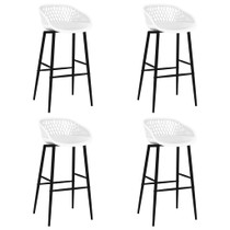 Barske stolice 4 kom bijele 248162