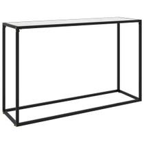 Konzolni stol bijeli 120 x 35 x 75 cm od kaljenog stakla 322817 Konzolni stol bijeli 120 x 35 x 75 cm od kaljenog stakla 322817