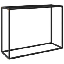 Konzolni stol crni 100 x 35 x 75 cm od kaljenog stakla 322812 Konzolni stol crni 100 x 35 x 75 cm od kaljenog stakla 322812