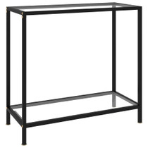 Konzolni stol prozirni 80 x 35 x 75 cm od kaljenog stakla 322831 Konzolni stol prozirni 80 x 35 x 75 cm od kaljenog stakla 322831