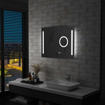 Kupaonsko LED zidno ogledalo sa senzorom na dodir 80 x 60 cm 144742 Kupaonsko LED zidno ogledalo sa senzorom na dodir 80 x 60 cm 144742