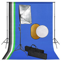 Fotografska oprema sa svjetlima softbox, pozadinom i reflektorom 3067098