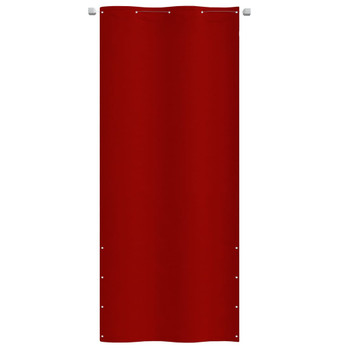 Balkonski zastor crveni 100 x 240 cm od tkanine Oxford 148544