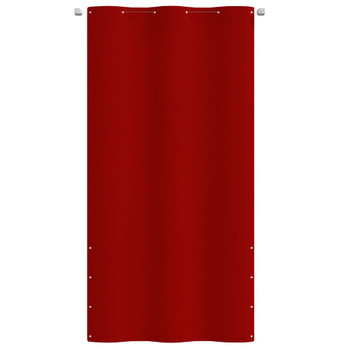 Balkonski zastor crveni 120 x 240 cm od tkanine Oxford 148545