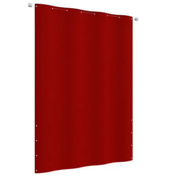 Balkonski zastor crveni 160 x 240 cm od tkanine Oxford 148547