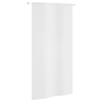 Balkonski zastor bijeli 120 x 240 cm od tkanine Oxford 148495