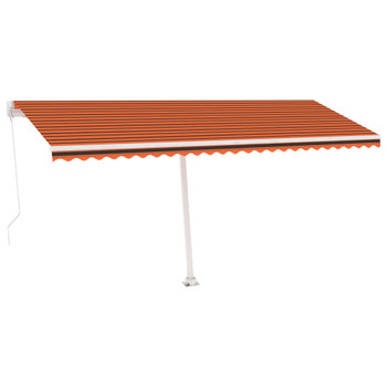 Samostojeća tenda ručno uvlačenje 500 x 350 cm narančasto-smeđa 3069660