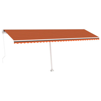 Samostojeća tenda ručno uvlačenje 600 x 350 cm narančasto-smeđa 3069680