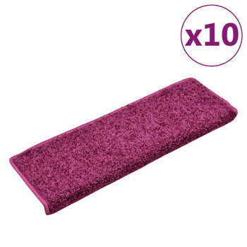 Otirači za stepenice 10 kom 65 x 25 cm ljubičasti 149825