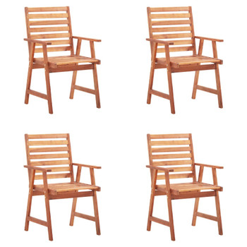Vrtne blagovaonske stolice s jastucima 4 kom od bagremovog drva 3078333