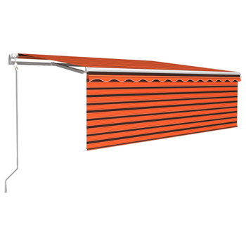 Automatska tenda na uvlačenje s roletom 4x3 m narančasto-smeđa 3069310