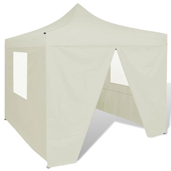 Krem Sklopivi Šator 3 x 3 m s 4 Zida 41464
