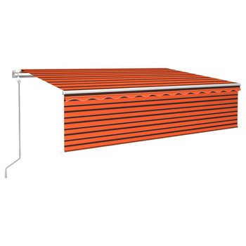 Automatska tenda na uvlačenje s roletom 6x3 m narančasto-smeđa 3069370
