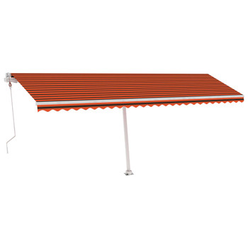 Automatska tenda sa senzorom LED 600 x 300 cm narančasto-smeđa 3069615