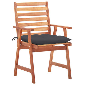 Vrtne blagovaonske stolice s jastucima 3 kom od bagremovog drva 3064362