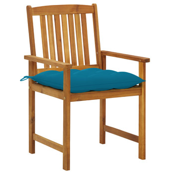 Vrtne stolice s jastucima 2 kom od masivnog drva bagrema 3061205