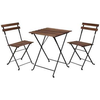 ProGarden 3-dijelni bistro set crni 436226