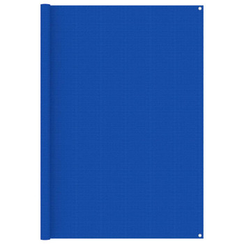 Tepih za šator 200 x 400 cm plavi HDPE 310718