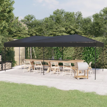 Sklopivi šator za zabave 3 x 6 m antracit 93537