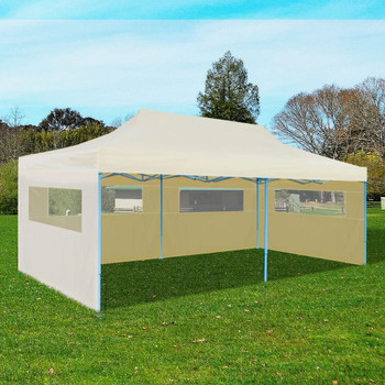 Sklopivi Pop-up Šator za Zabave Krem 3 x 6 m 41582