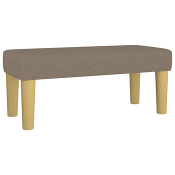 Klupa smeđesiva 70 x 30 x 30 cm od tkanine 346628