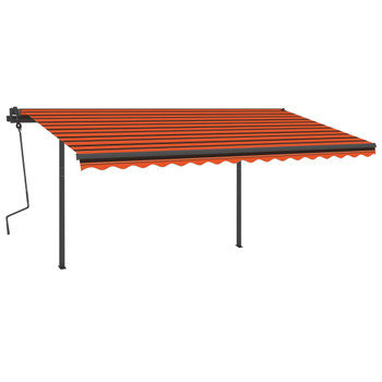 Automatska tenda na uvlačenje 4,5 x 3,5 m narančasto-smeđa 3070250