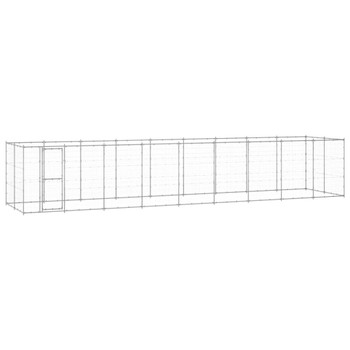 Vanjski kavez za pse od pocinčanog čelika 21,78 m² 3082311