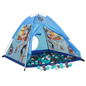 Dječji šator za igru s 250 loptica plavi 120 x 120 x 90 cm 3107743