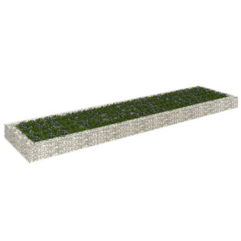 Gabionska povišena gredica od pocinčanog čelika 400x100x20 cm 151314