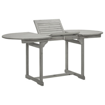 Vrtni blagovaonski stol (120-170) x 80 x 75 cm od drva bagrema 316574