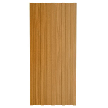 Krovni paneli 12 kom od pocinčanog čelika boja drva 100 x 45 cm 317219
