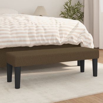 Klupa tamnosmeđi 100x30x30 cm od tkanine 346647