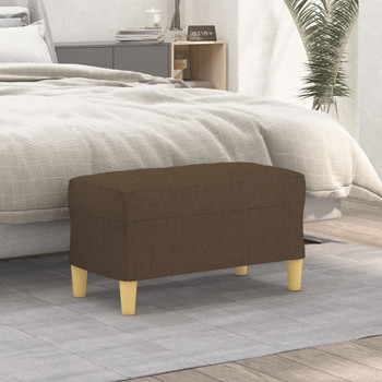 Klupa smeđa 70 x 35 x 41 cm od tkanine 349370