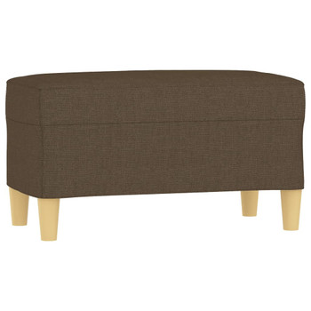 Klupa smeđa 70 x 35 x 41 cm od tkanine 349370