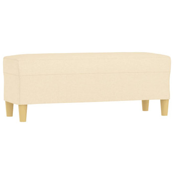 Klupa krem 100 x 35 x 41 cm od tkanine 349377