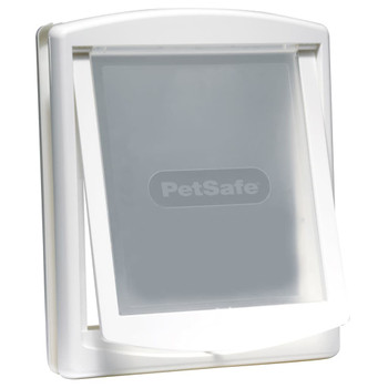 PetSafe dvosmjerna vrata za ljubimce 760 velika 35,6 x 30,5 cm bijela 411401