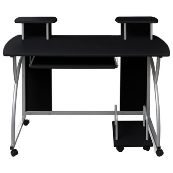 Stol za računalo crni 110 x 52 x 88,5 cm od konstruiranog drva 20582