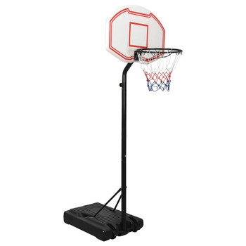 Košarkaški stalak bijeli 237 - 307 cm od polietilena 93652