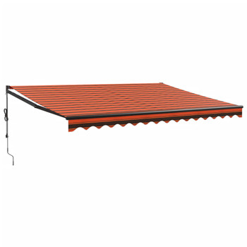 Tenda na uvlačenje narančasto-smeđa 4 x 3 m tkanina i aluminij 3154518